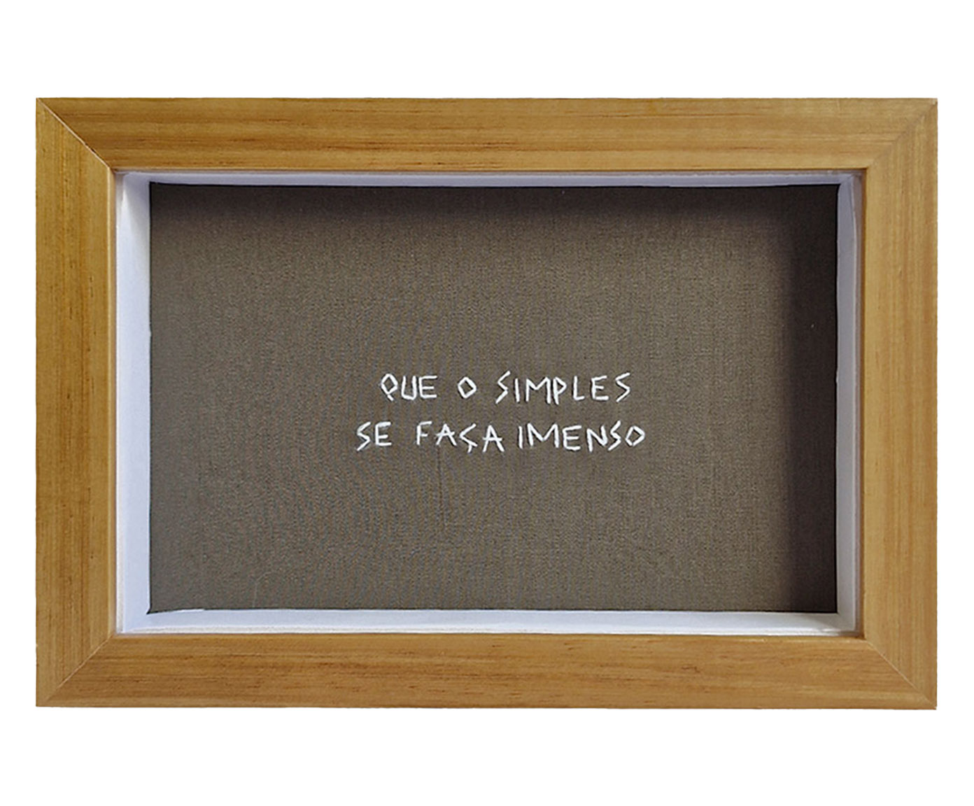 Quadro Decorativo Bordado Imenso image number 0