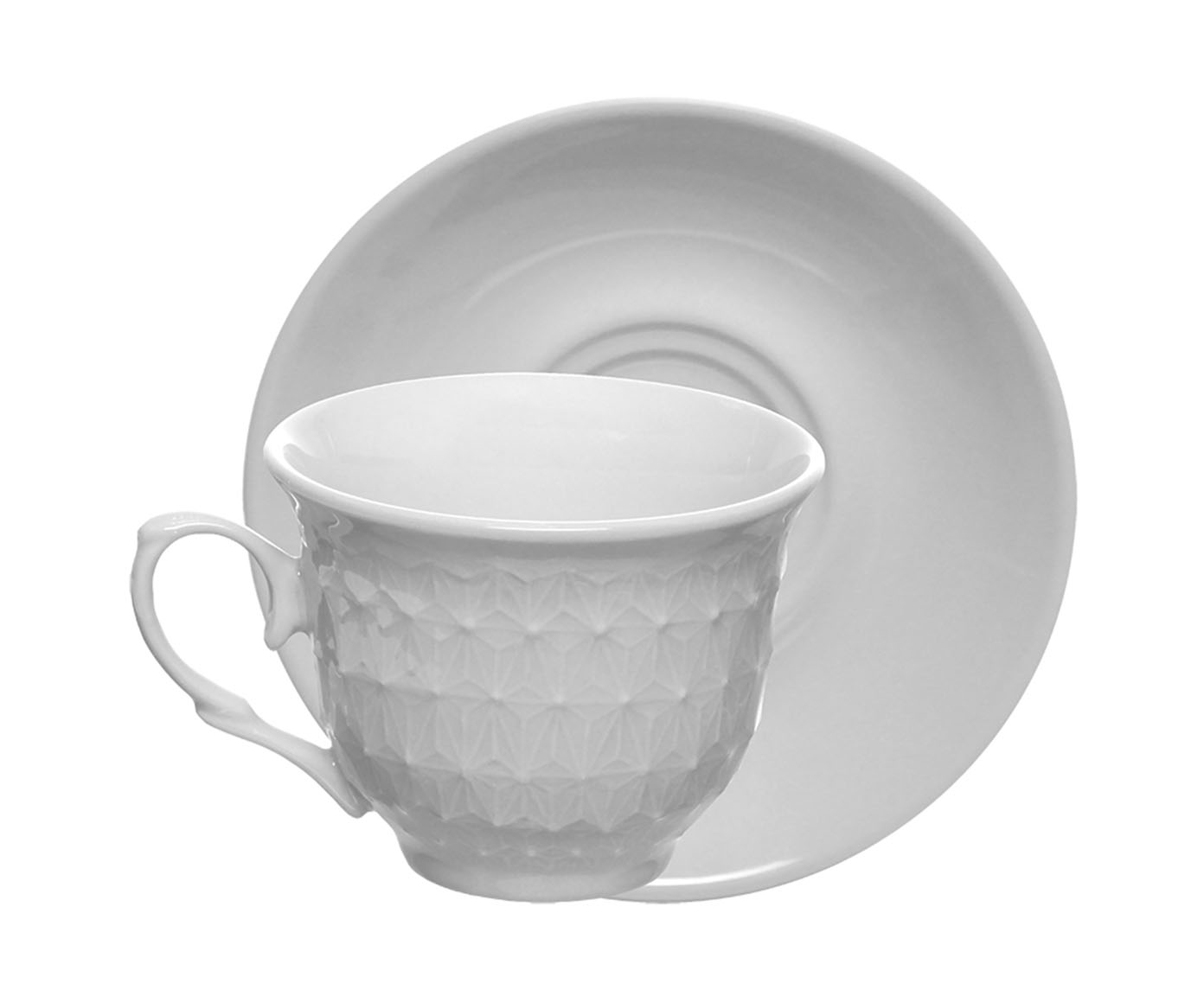Jogo de X&iacute;cara para Caf&eacute; Anne em Porcelana Branca image number 1