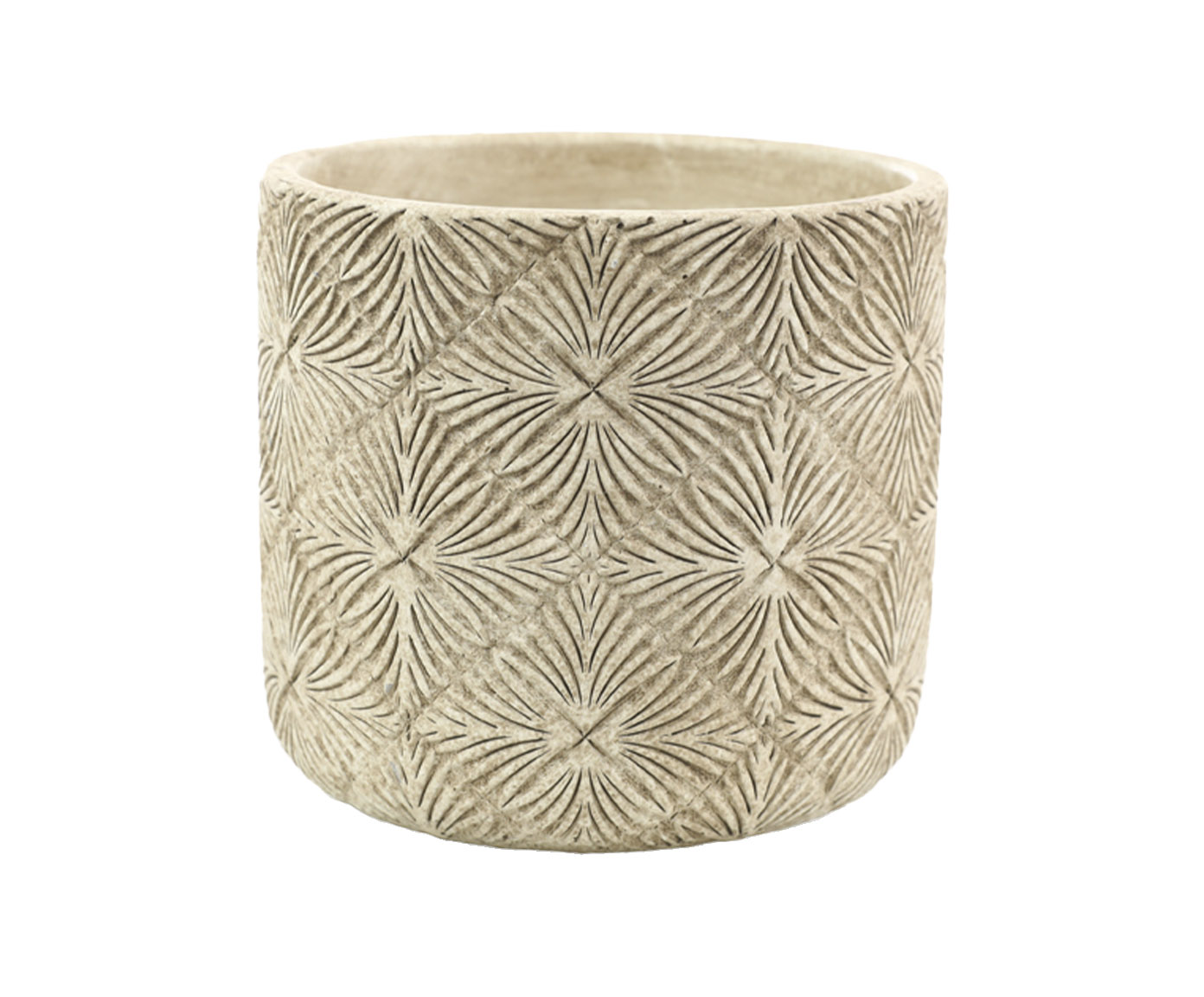 Cachepot Lily Cinza Pequeno image number 0
