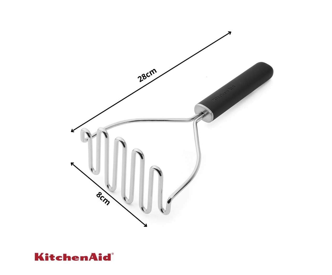 Amassador de Batata Profissional Kitchenaid Preto image number 1