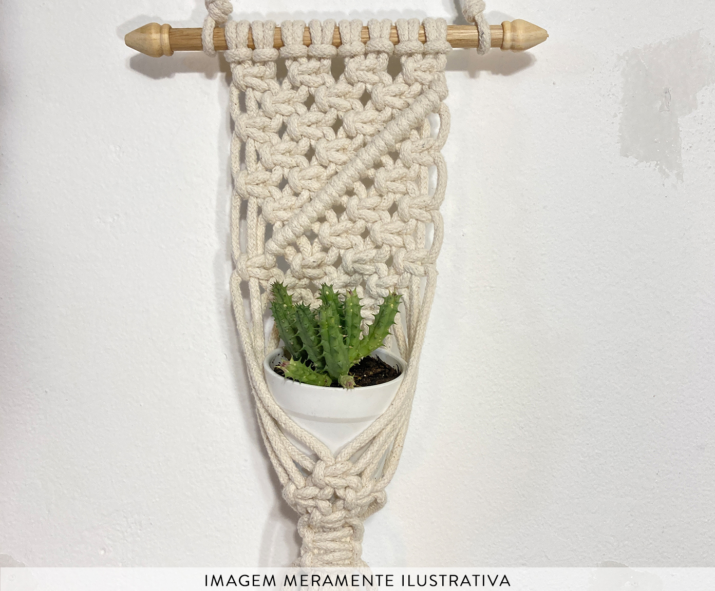 Wall Hanger em Macram&ecirc; Beso - image 1