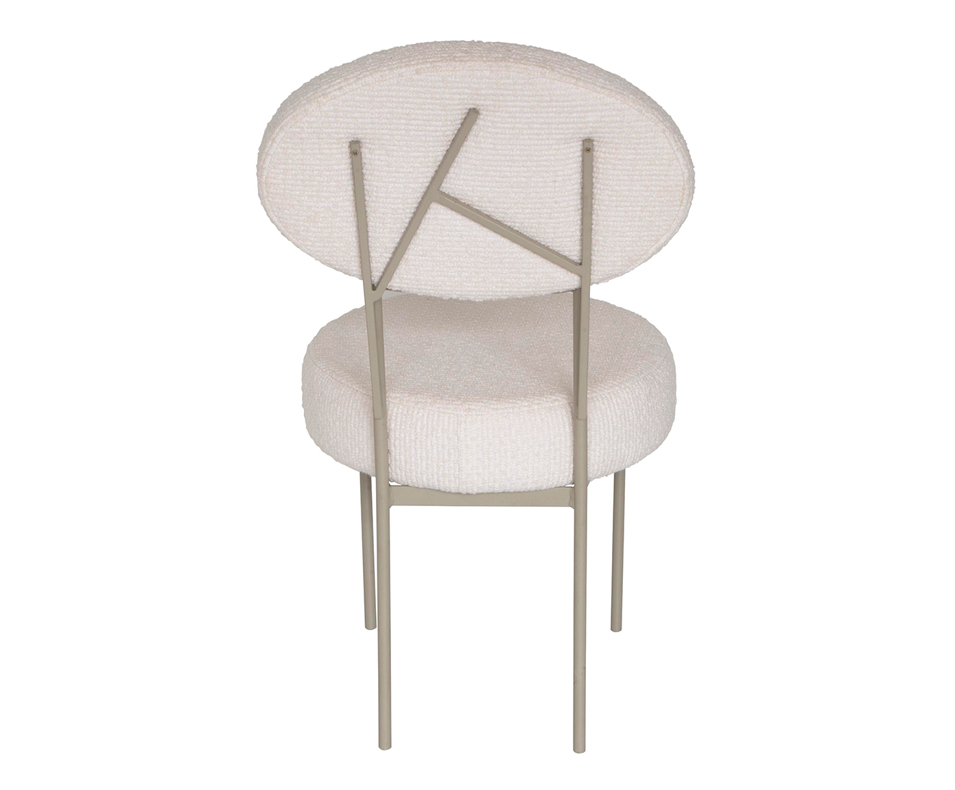 Cadeira Broto  Boucl&eacute; Natural - Taupe image number 1