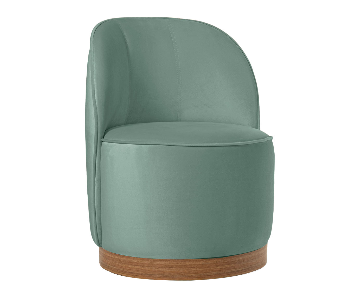 Poltrona em Veludo Harlow Verde Menta image number 0