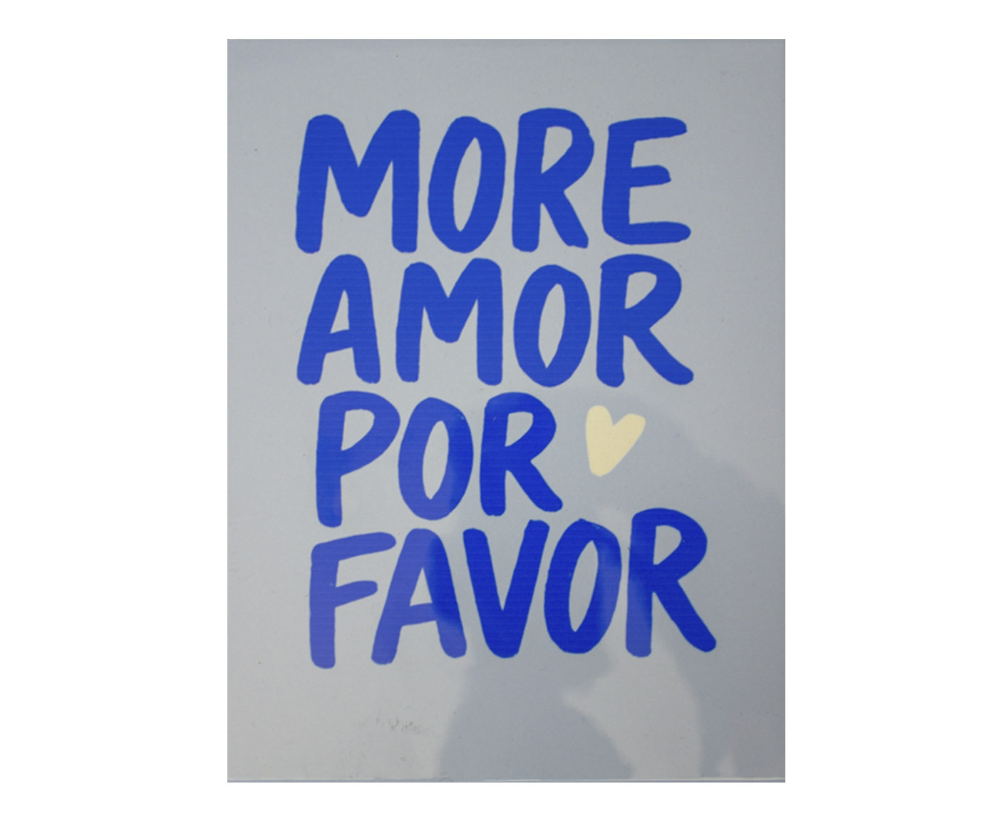 Azulejo Decorativo "More Amor Azul" image number 0