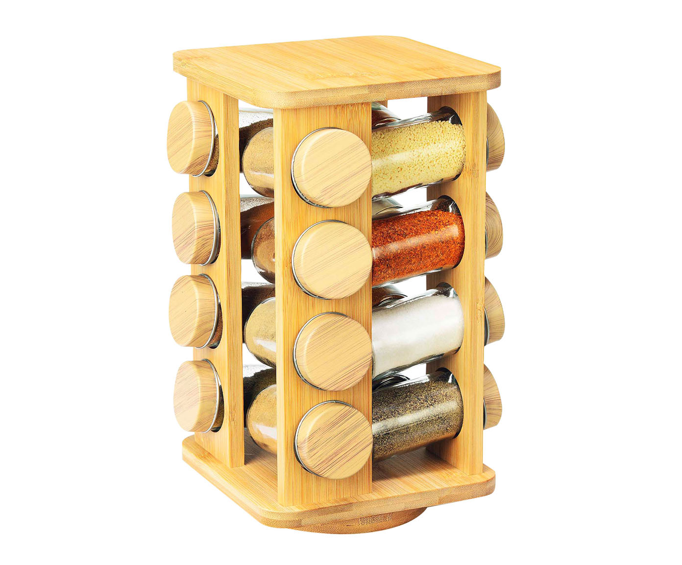 Jogo de Porta Condimento com Suporte Bambu - image 0