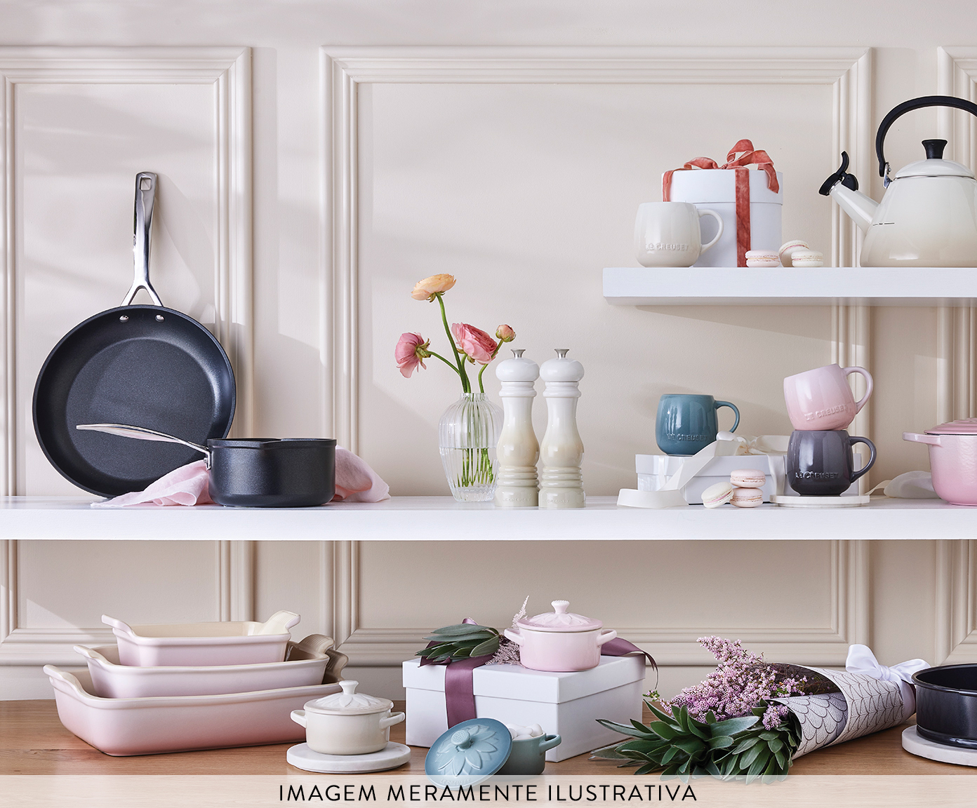 Travessa Retangular Heritage Shell Pink - 32cm image number 2