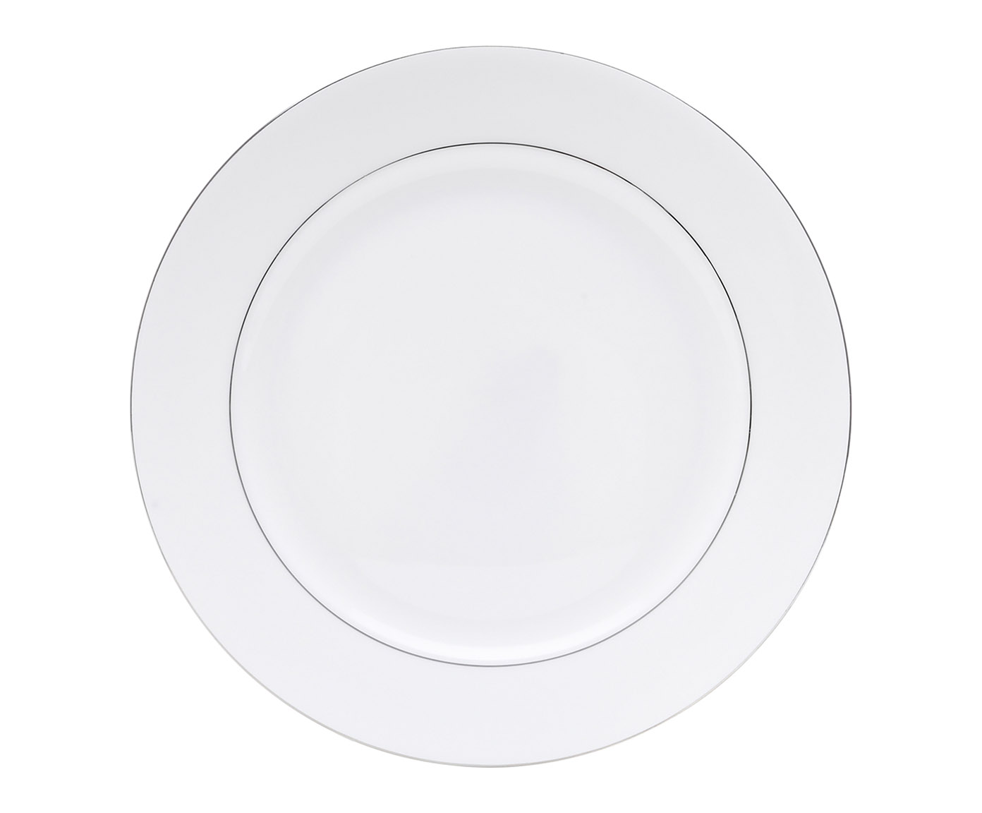 Aparelho de Jantar em Porcelana com Borda Prateada M&ocirc;naco image number 5