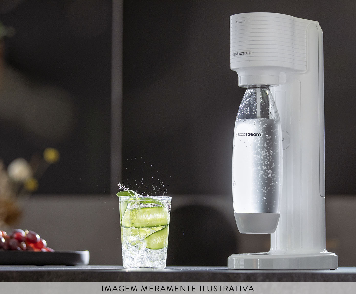 M&aacute;quina para Gaseificar &Aacute;gua Gaia Sodastream Branca image number 3