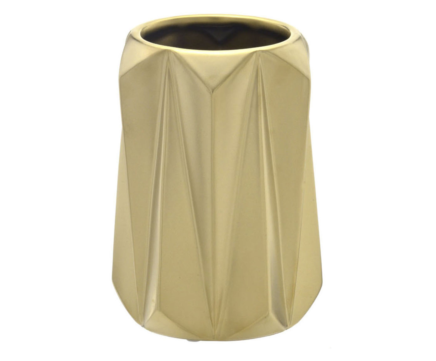 Vaso em Cer&acirc;mica Ismet Dourado image number 0