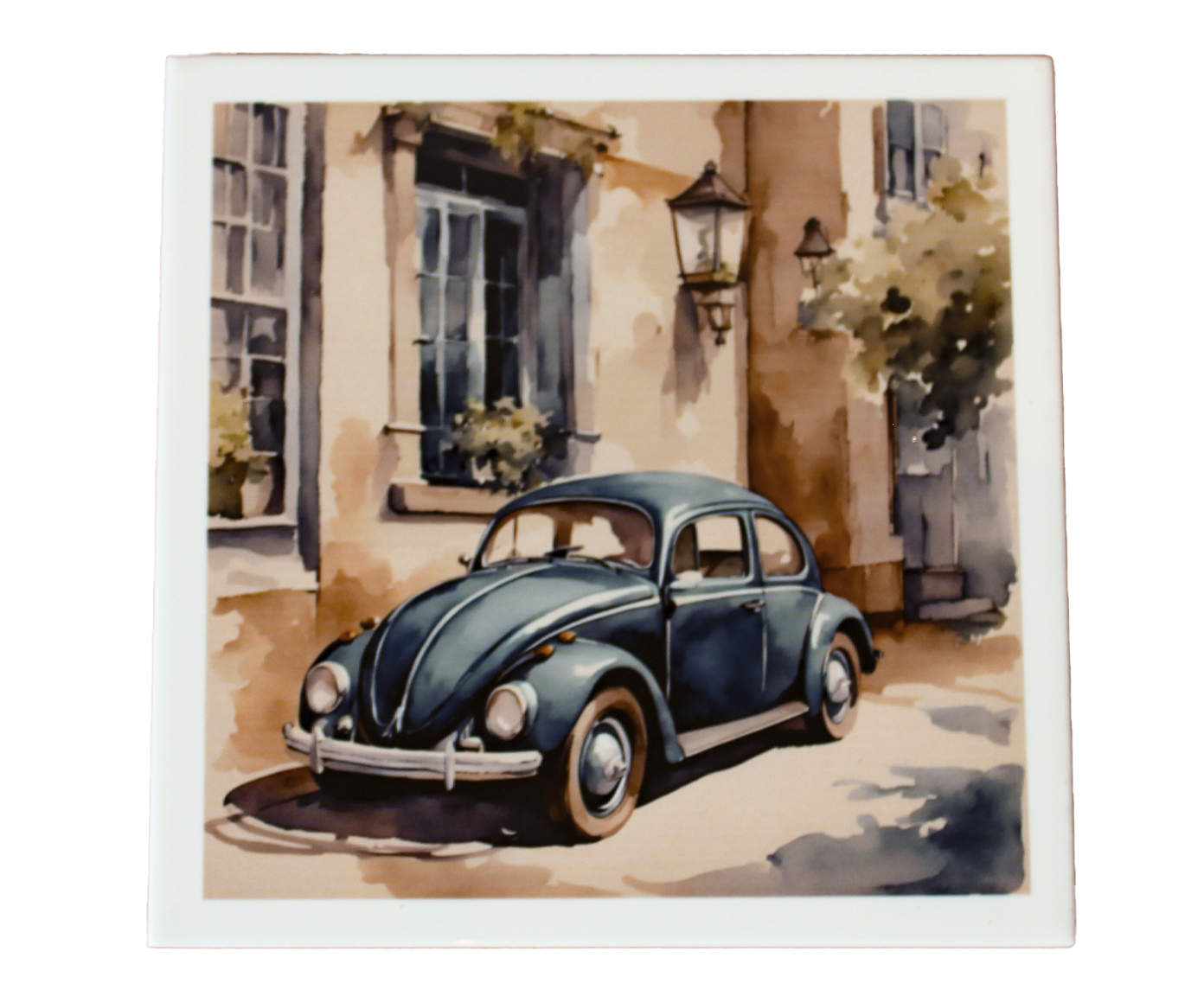 Azulejo Decorativo "Retrato de um Fusca" image number 0