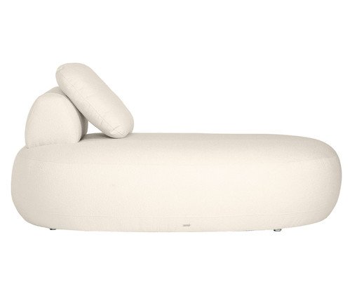 Sof&aacute; M&oacute;dulo Chaise Laguna by Elle - Boucl&ecirc; Off-White image number 1