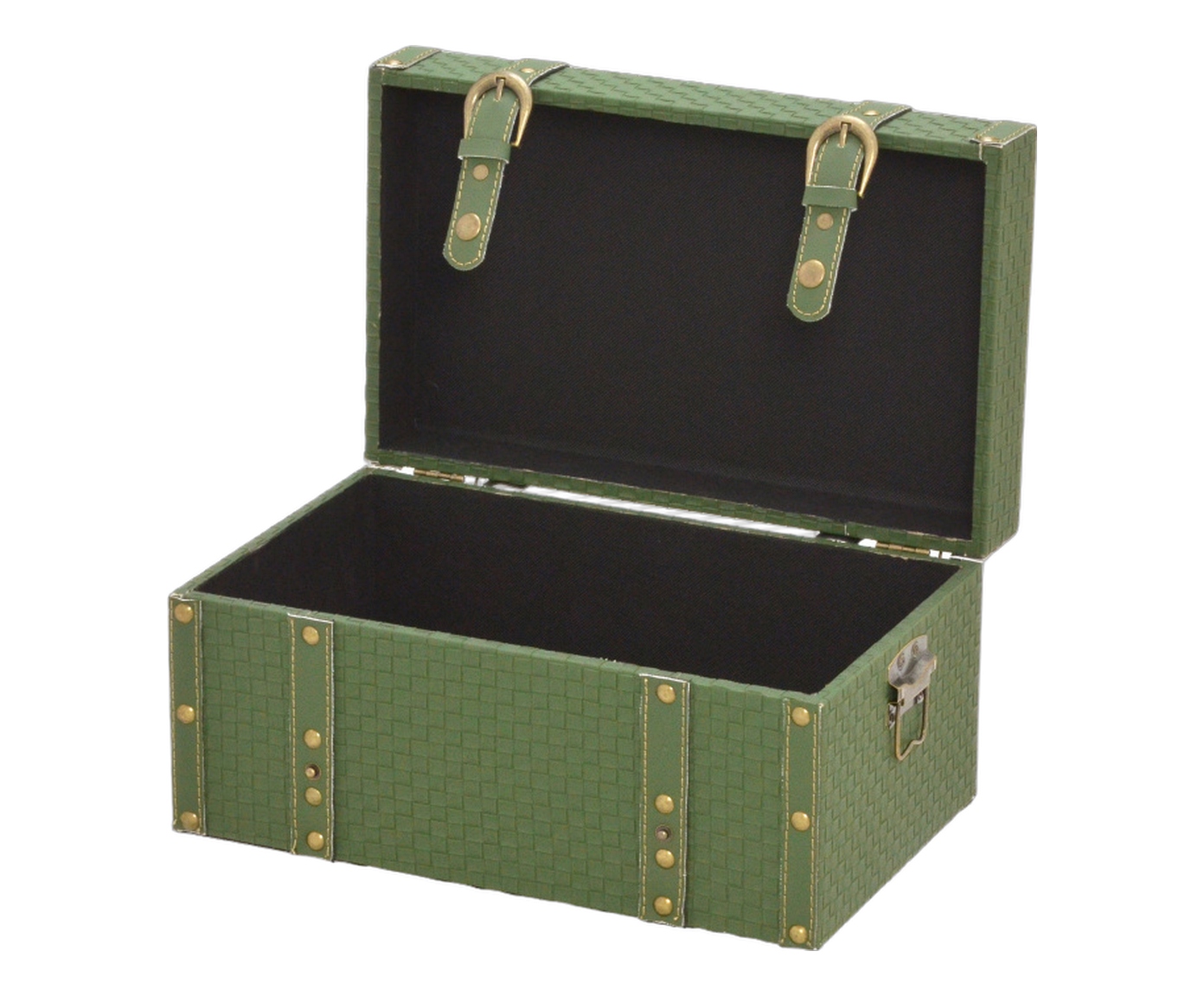 Ba&uacute; Decorativo Arken Dourado e Verde image number 1
