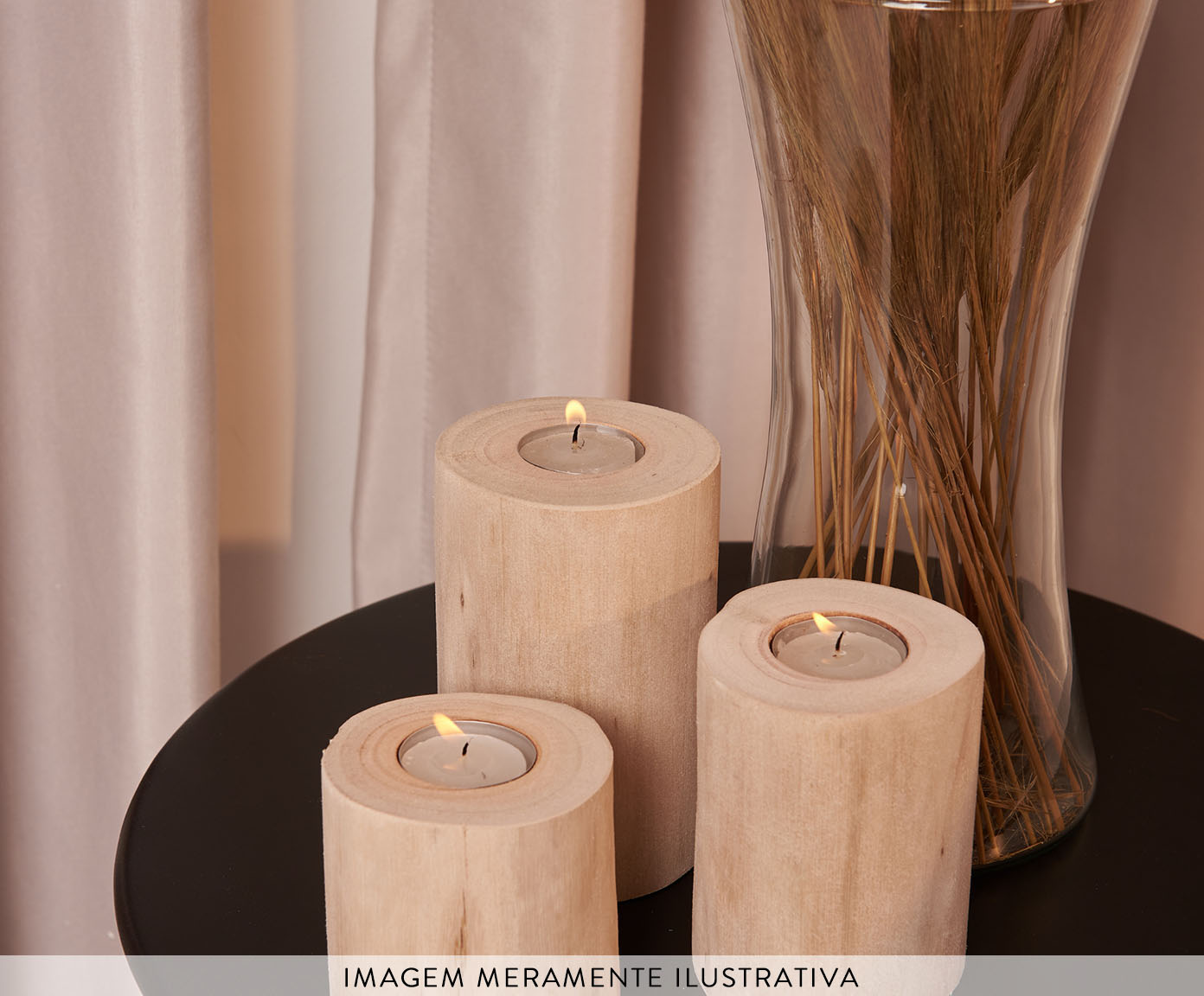 Trio de Velas Tronco image number 1