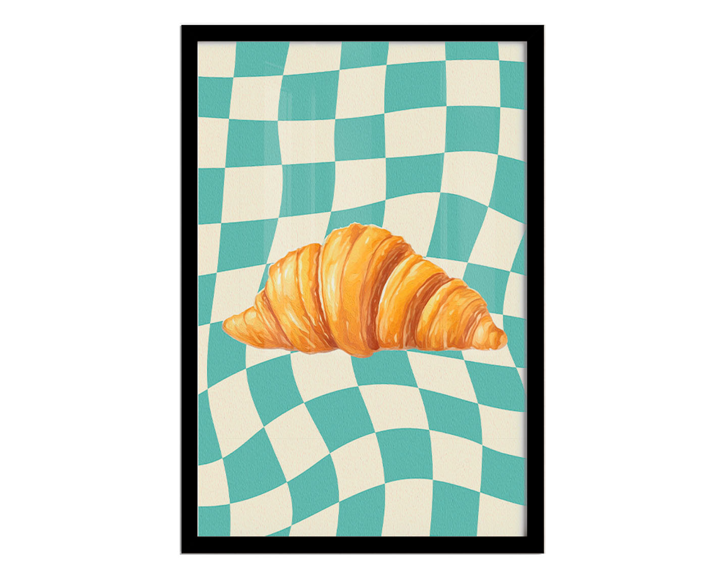 Quadro Croissant com Moldura Preta - image 0