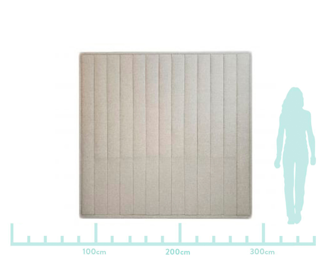 Cabeceira Painel em Linho Vicenza - Areia image number 3