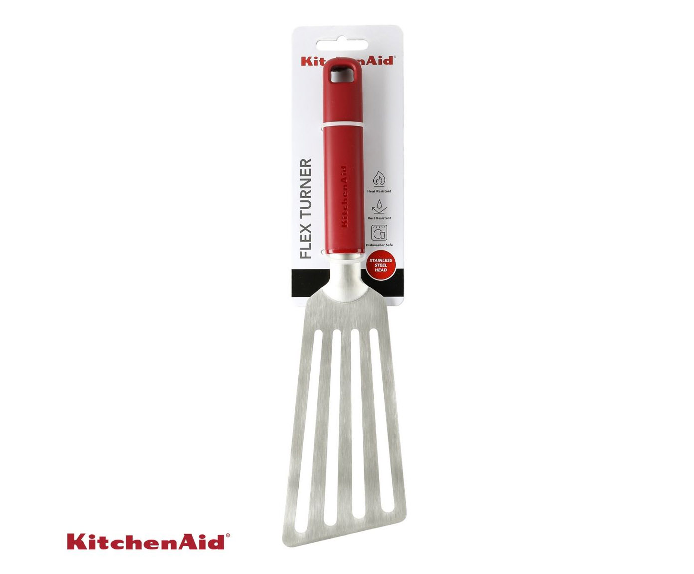 Esp&aacute;tula Perfurada em A&ccedil;o Inox Kitchenaid Vermelha image number 4