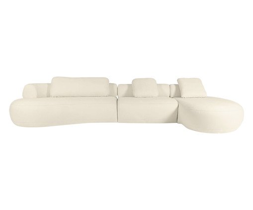 Sof&aacute; Laguna by Elle - Chaise Boucl&ecirc; Off-White VIII image number 0