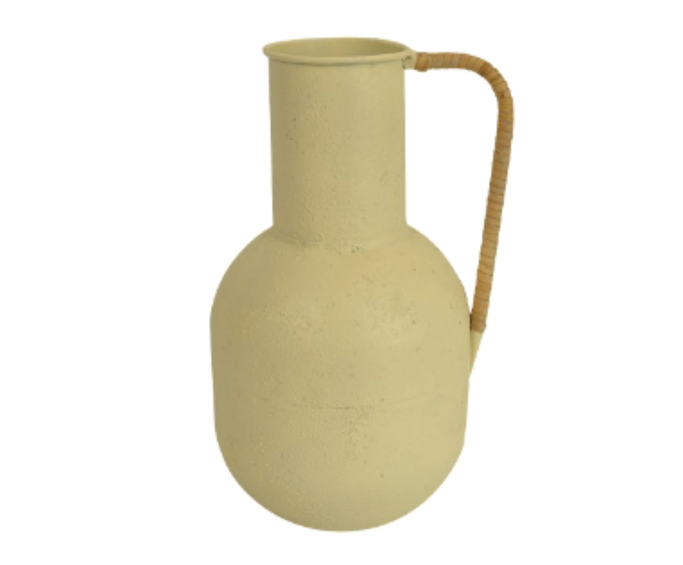 Vaso em Metal Creme com Al&ccedil;as Drake Marrom image number 0