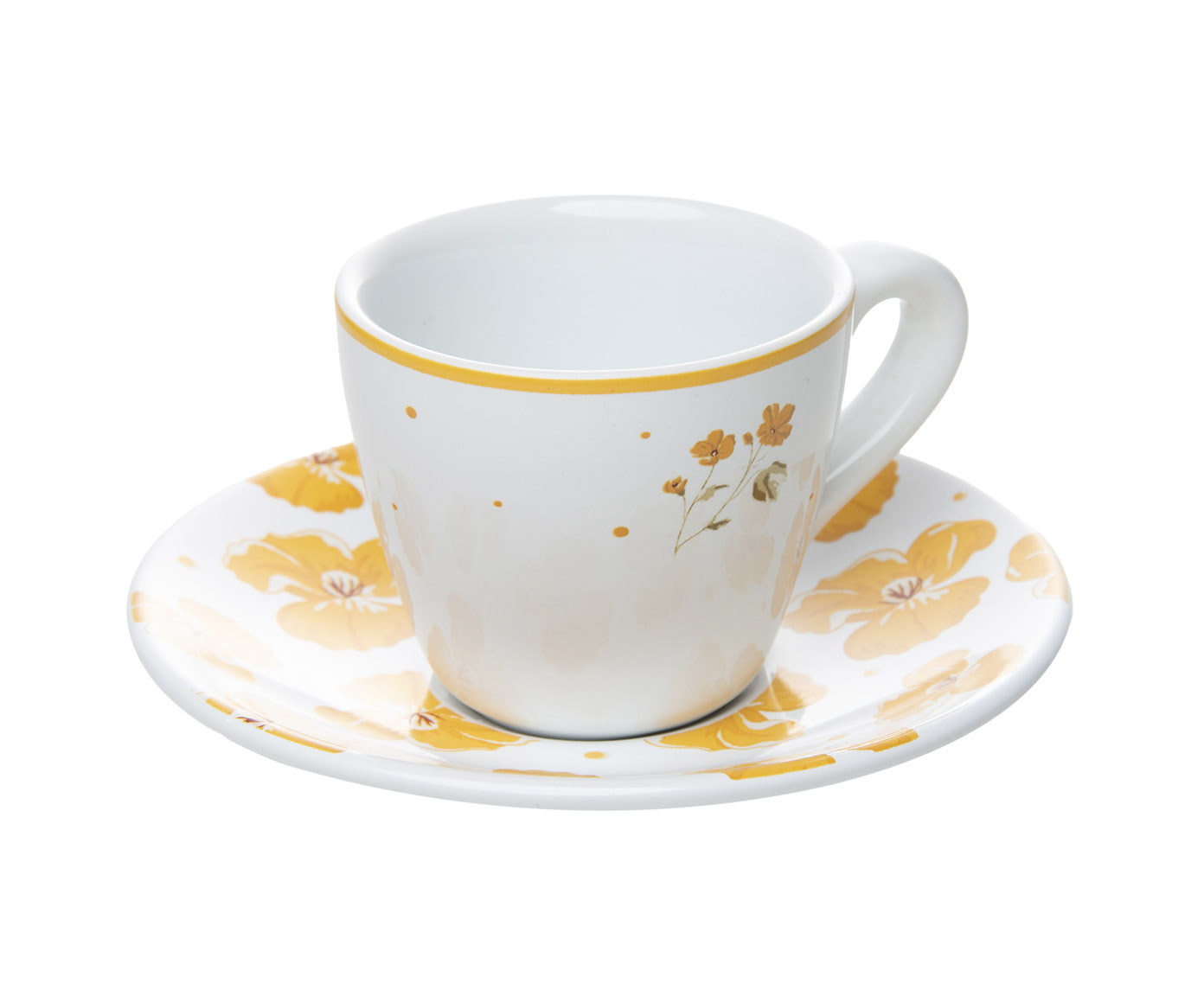 X&iacute;cara para Caf&eacute; com Pires Doce Encanto Amarelo image number 0