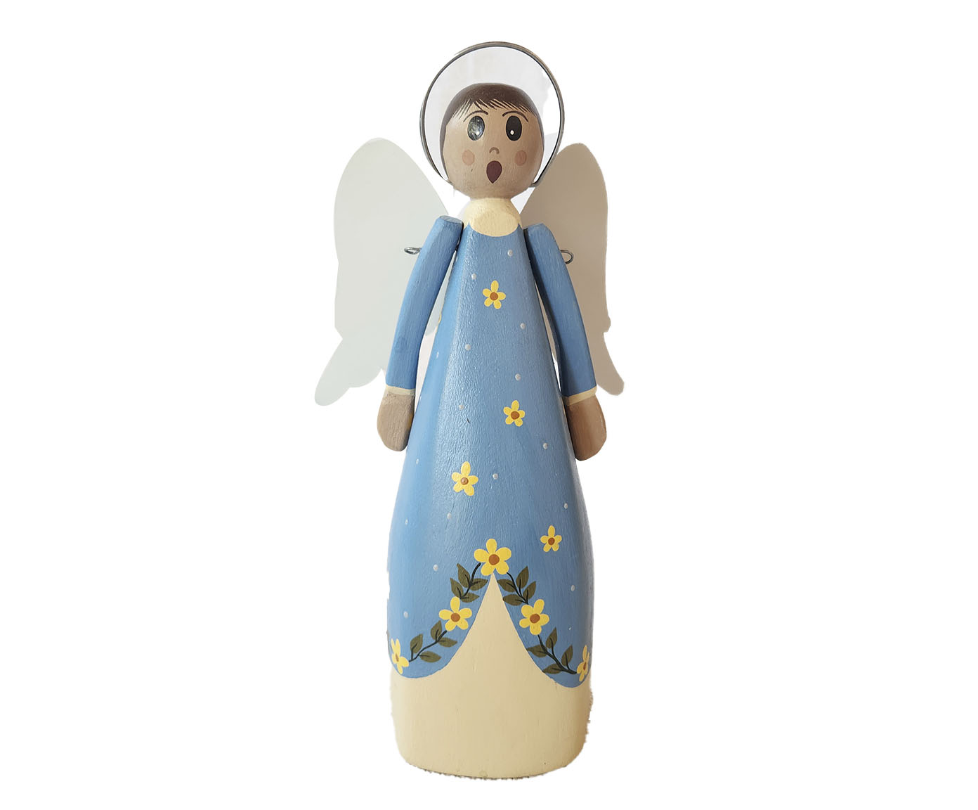 Anjo Pequeno em Madeira - Azul image number 0