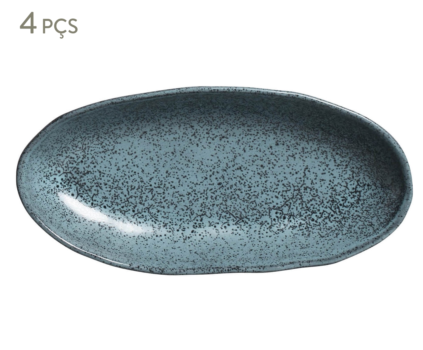 Jogo de Travessas Oval Funda Org&acirc;nico Night Sky Azul - image 0