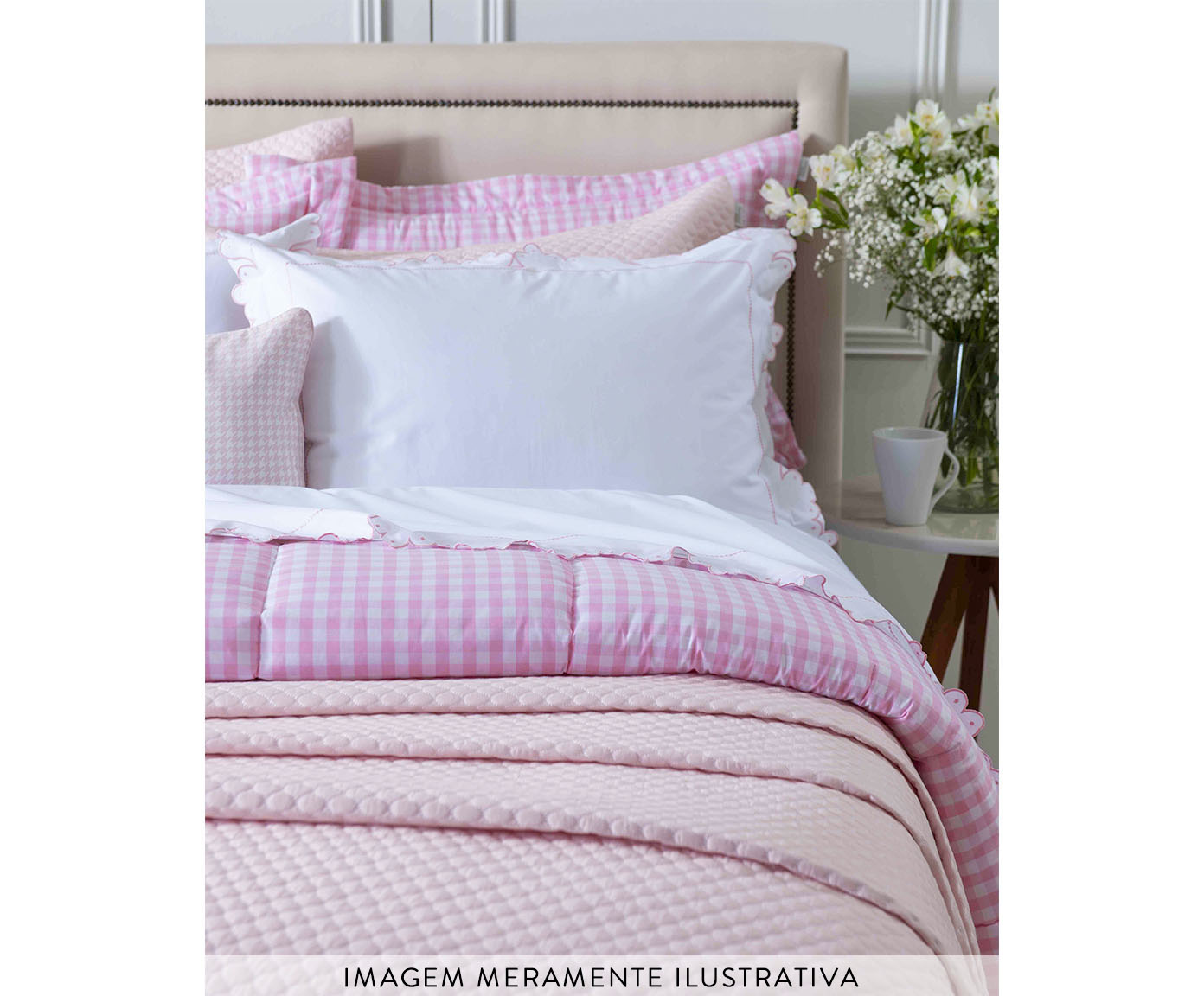 Edredom Laurin Rosa 200 Fios image number 2