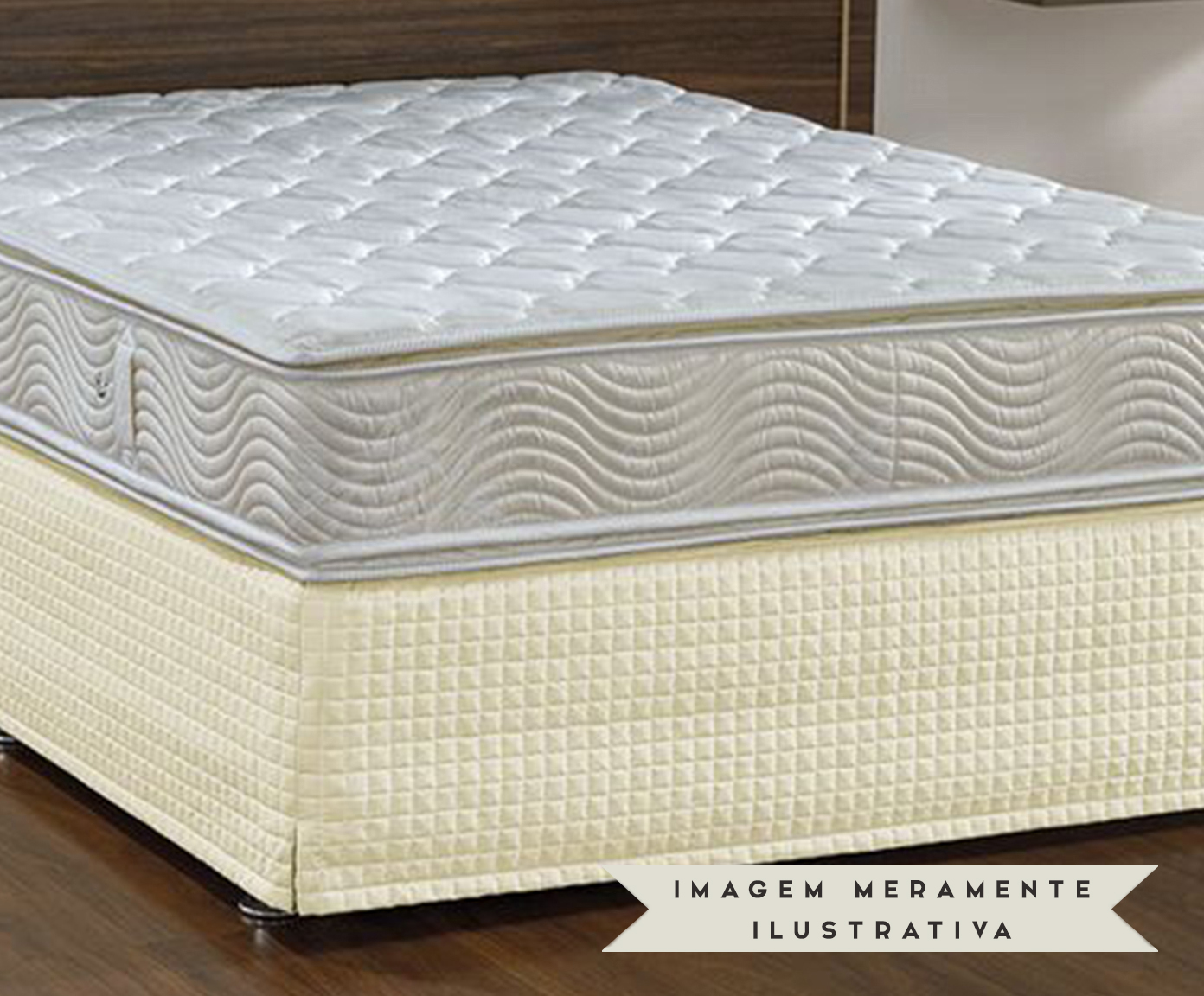 Saia para Cama Box Max Pastilha Palha image number 2