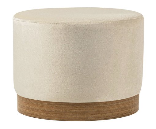 Puff em Veludo Harlow Grande Off White image number 0