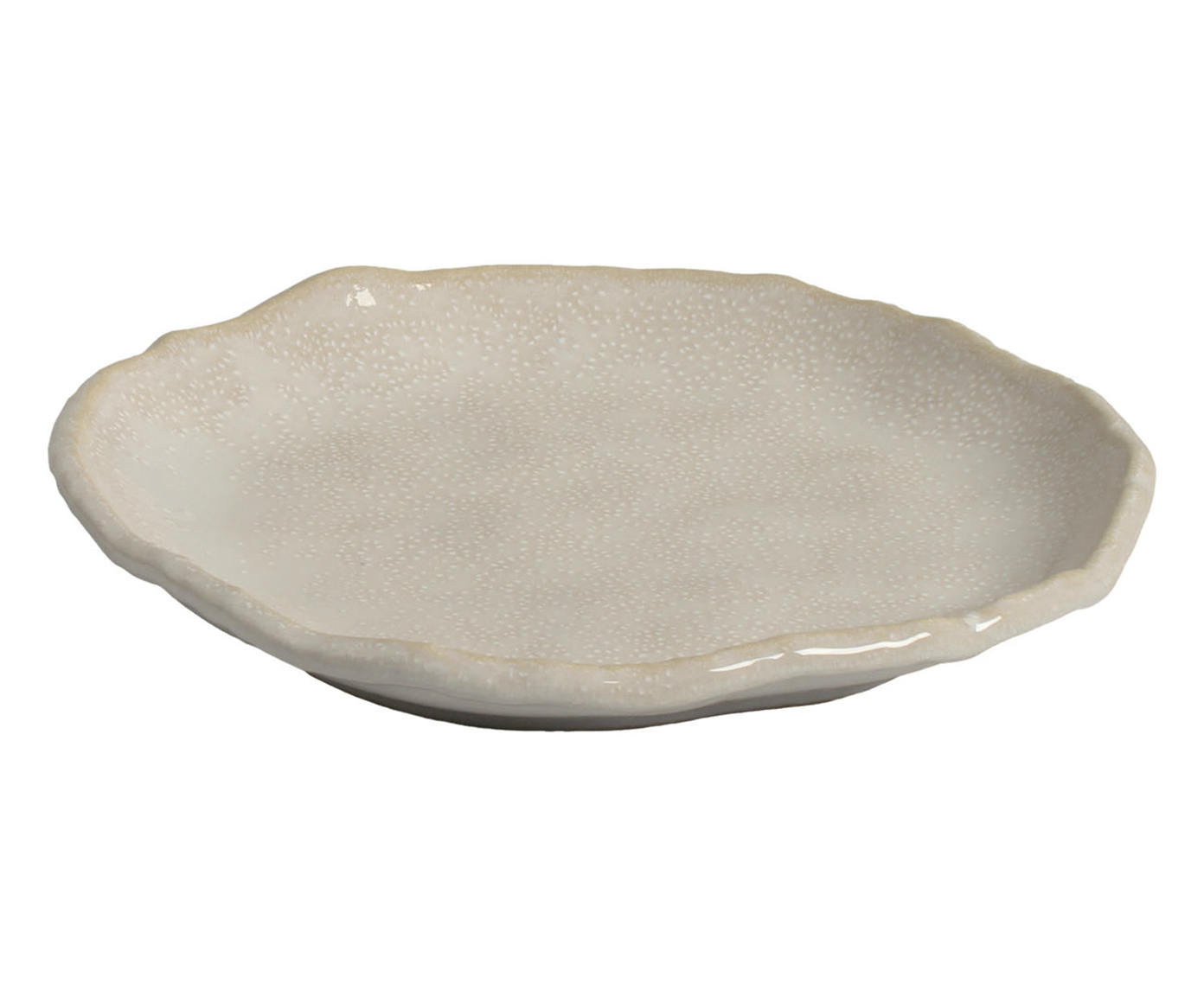 Jogo de Pratos para Sobremesa Org&acirc;nico Eco Stone Arenito Branco image number 1