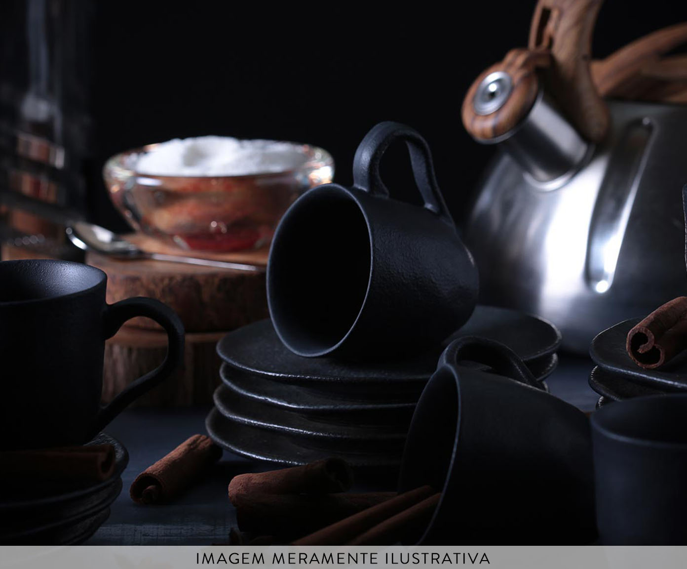 Jogo de X&iacute;caras para Caf&eacute; Org&acirc;nico Carbon Abstrato image number 2