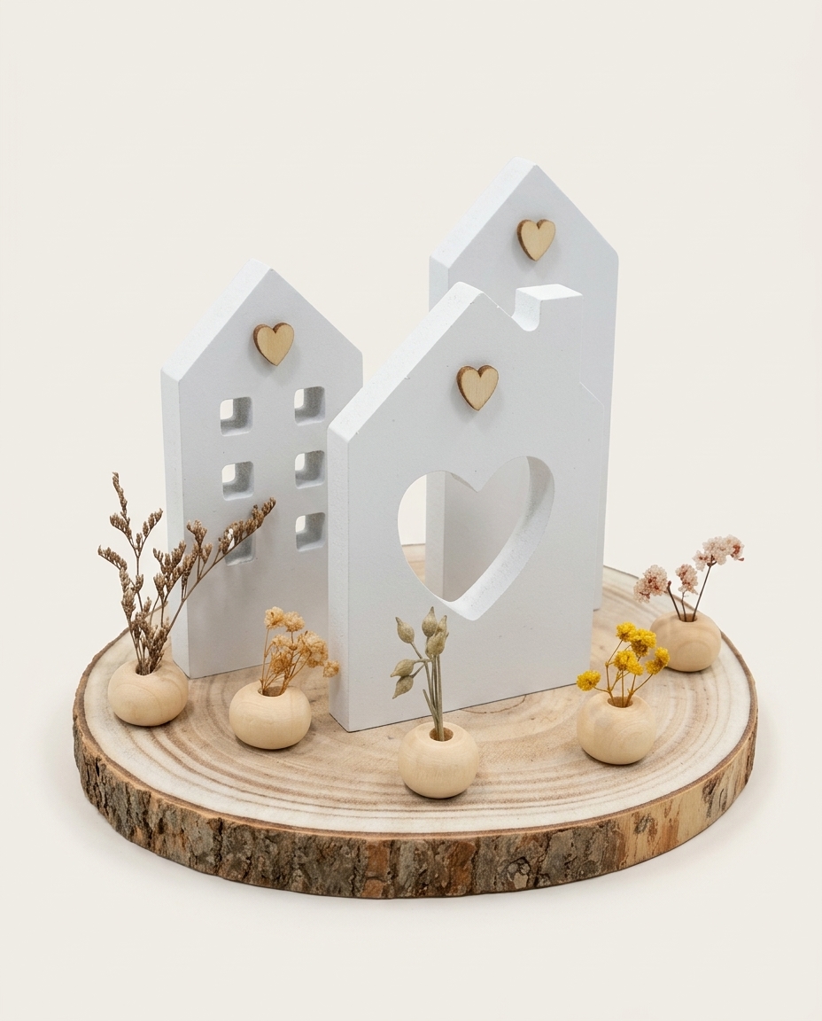 Decor Mesa Small Town Natural e Branco image number 4