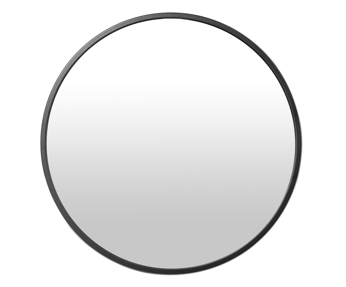Espelho Round Preto - 40cm - image 0