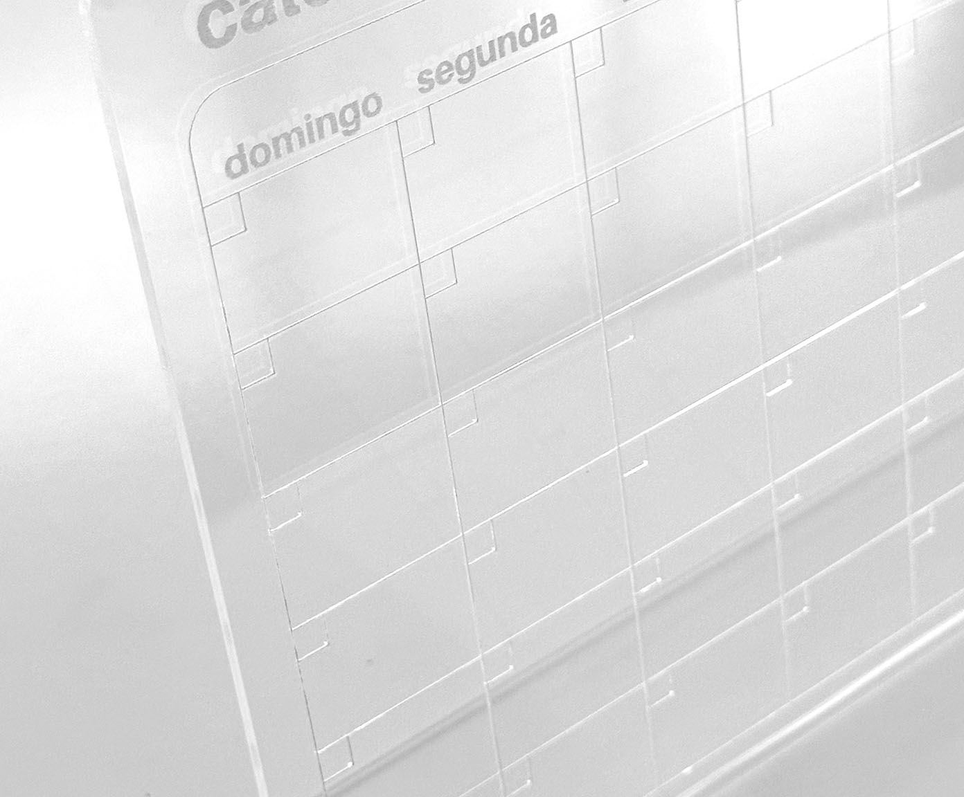 Calend&aacute;rio de Mesa Mensal Transparente - image 1