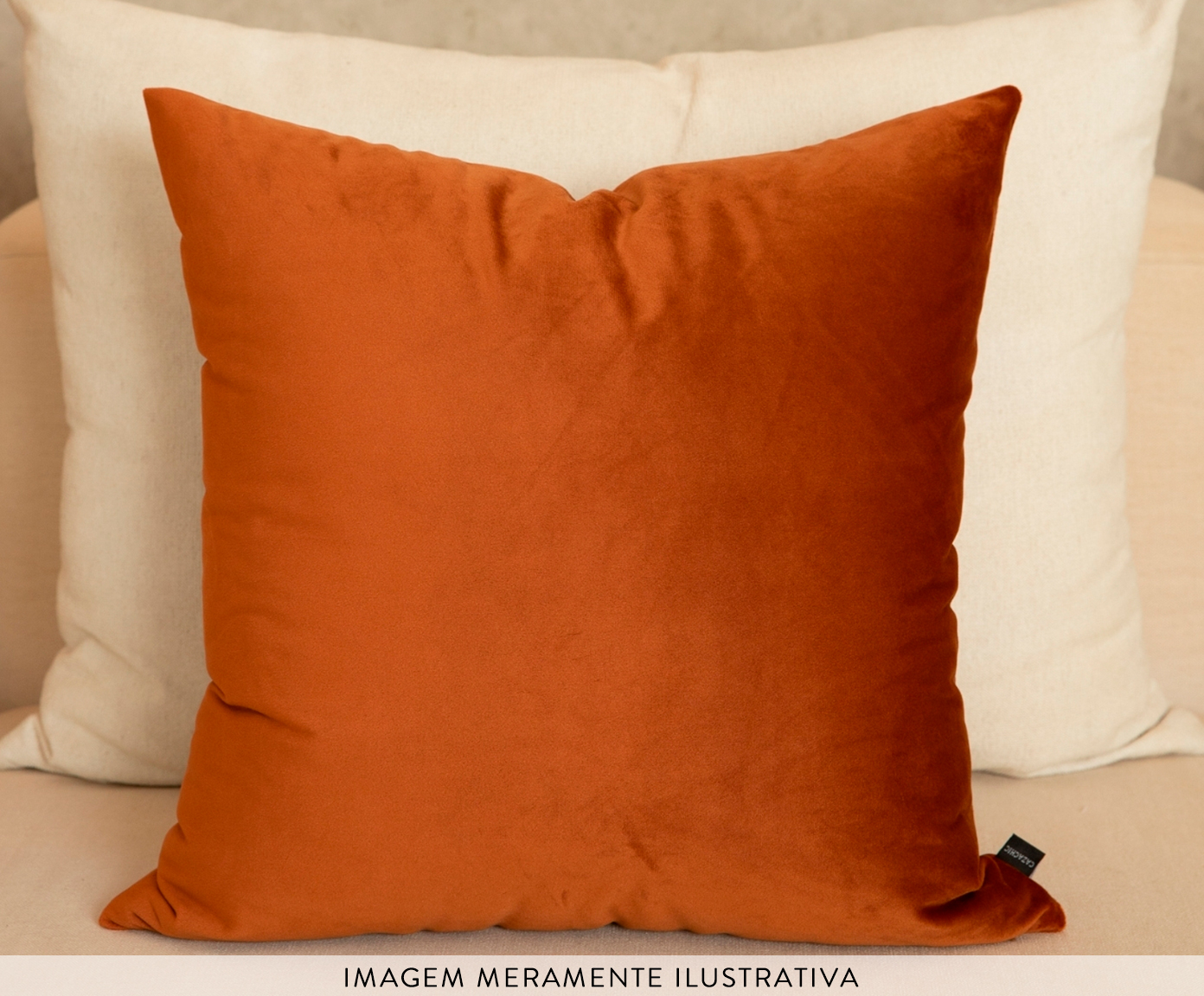 Jogo de Almofadas New Collection Offwhite e Cobre - image 1