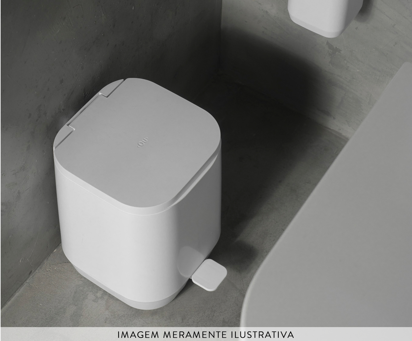 Lixeira de Pedal Aura Branco image number 2