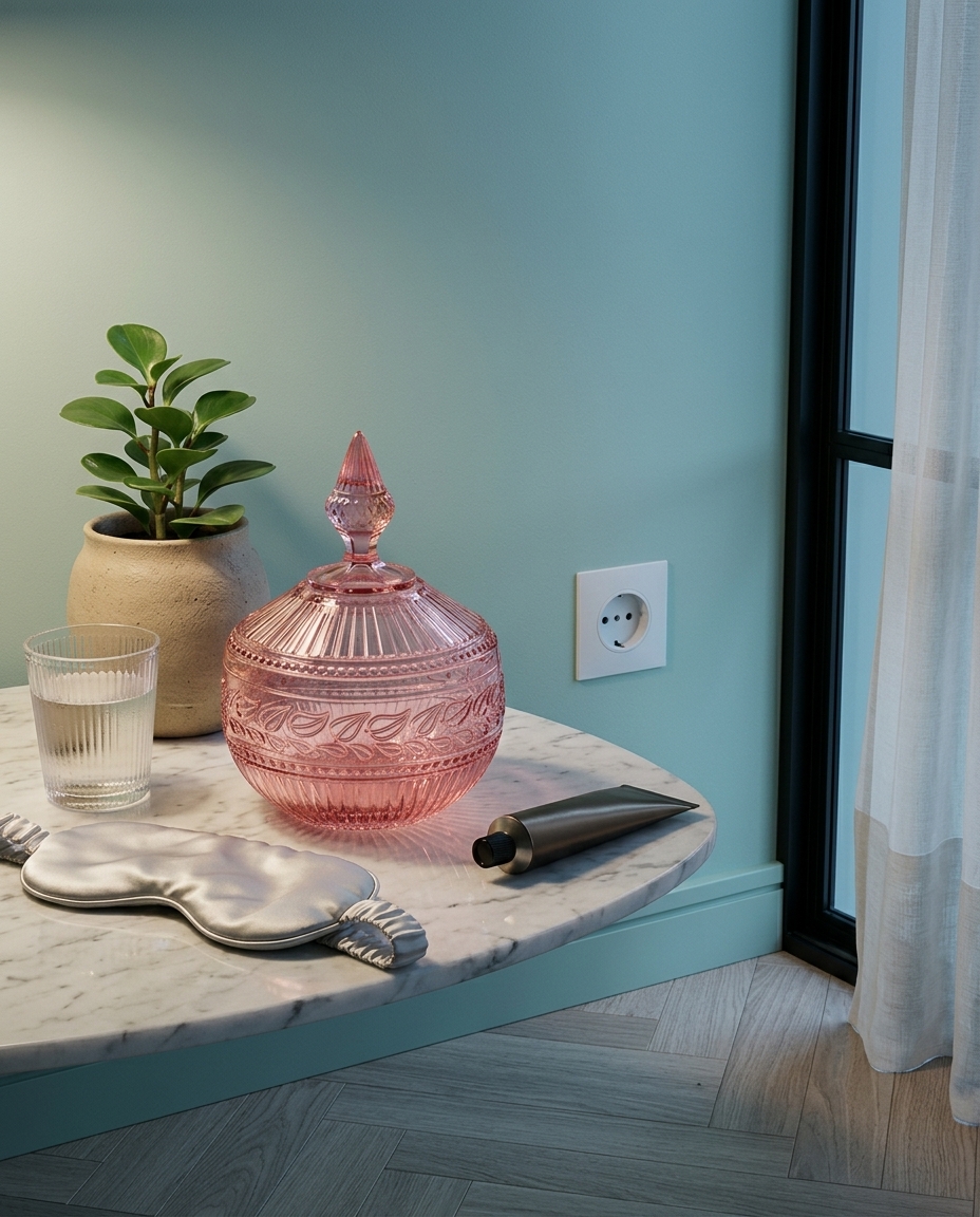 Pote Decorativo em Cristal Republic Rosa image number 3