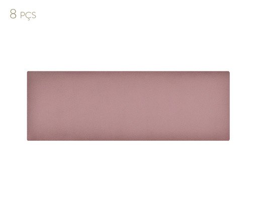 Cabeceira Modular em Veludo Duni Linear - Rosa image number 2