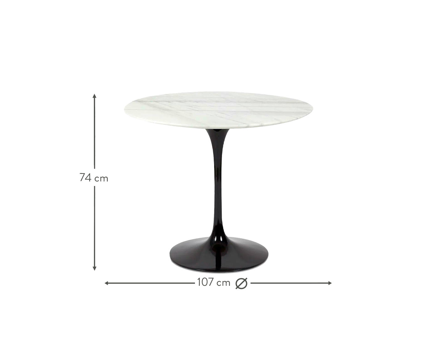 Mesa Saarinen Redonda Espirito Santo Base Preta image number 5