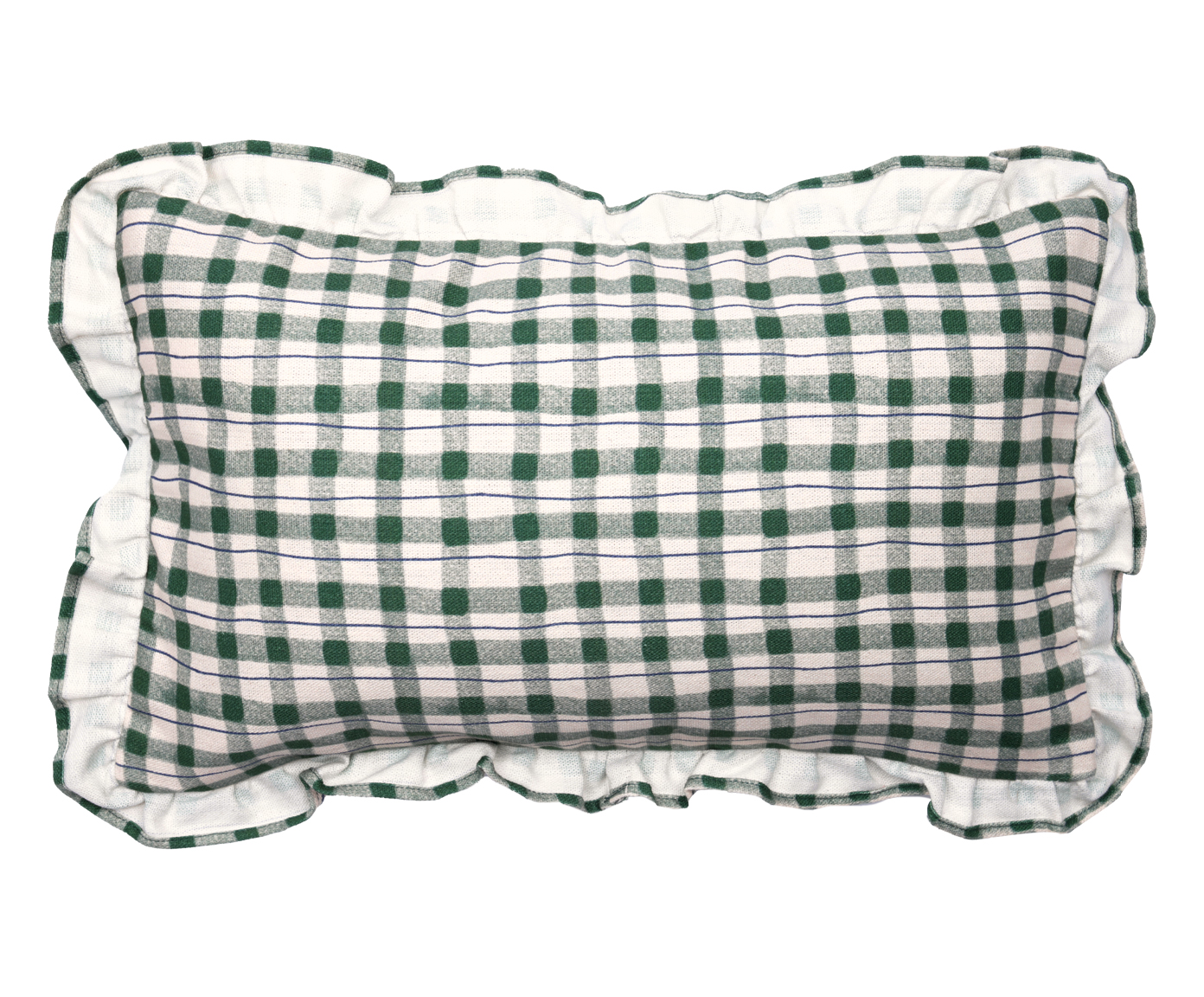 Capa de Almofada Babados Quadretti Verde image number 3