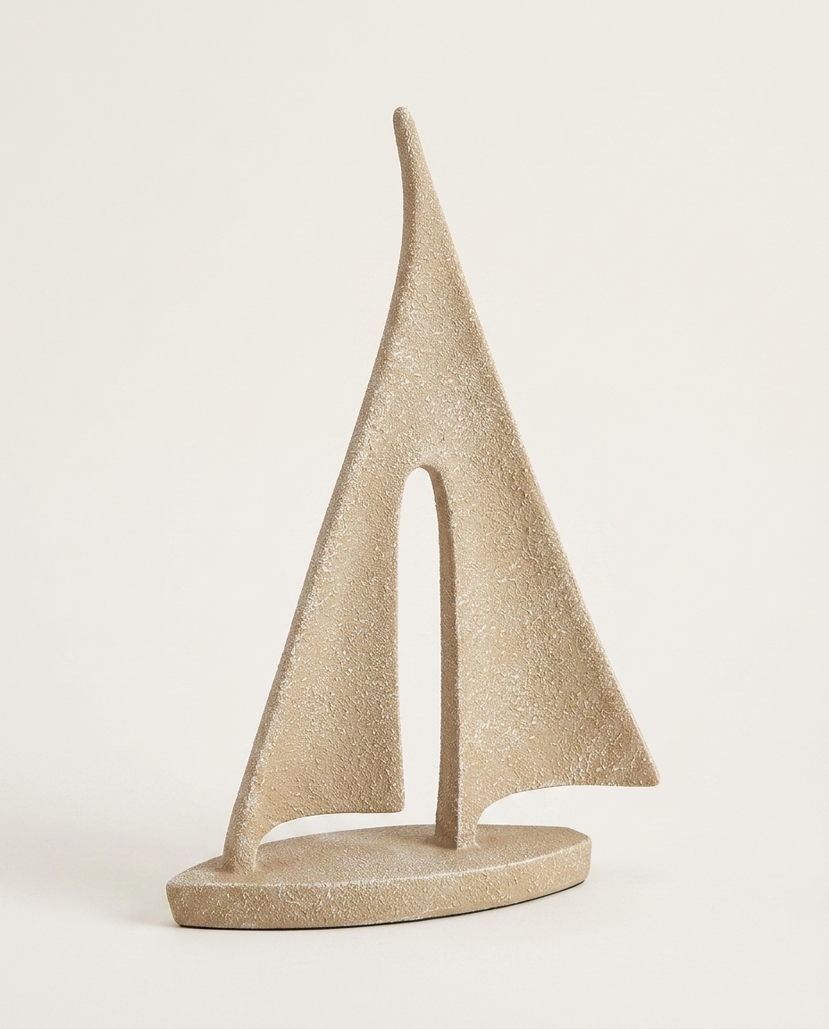 Escultura Barco Bege image number 3