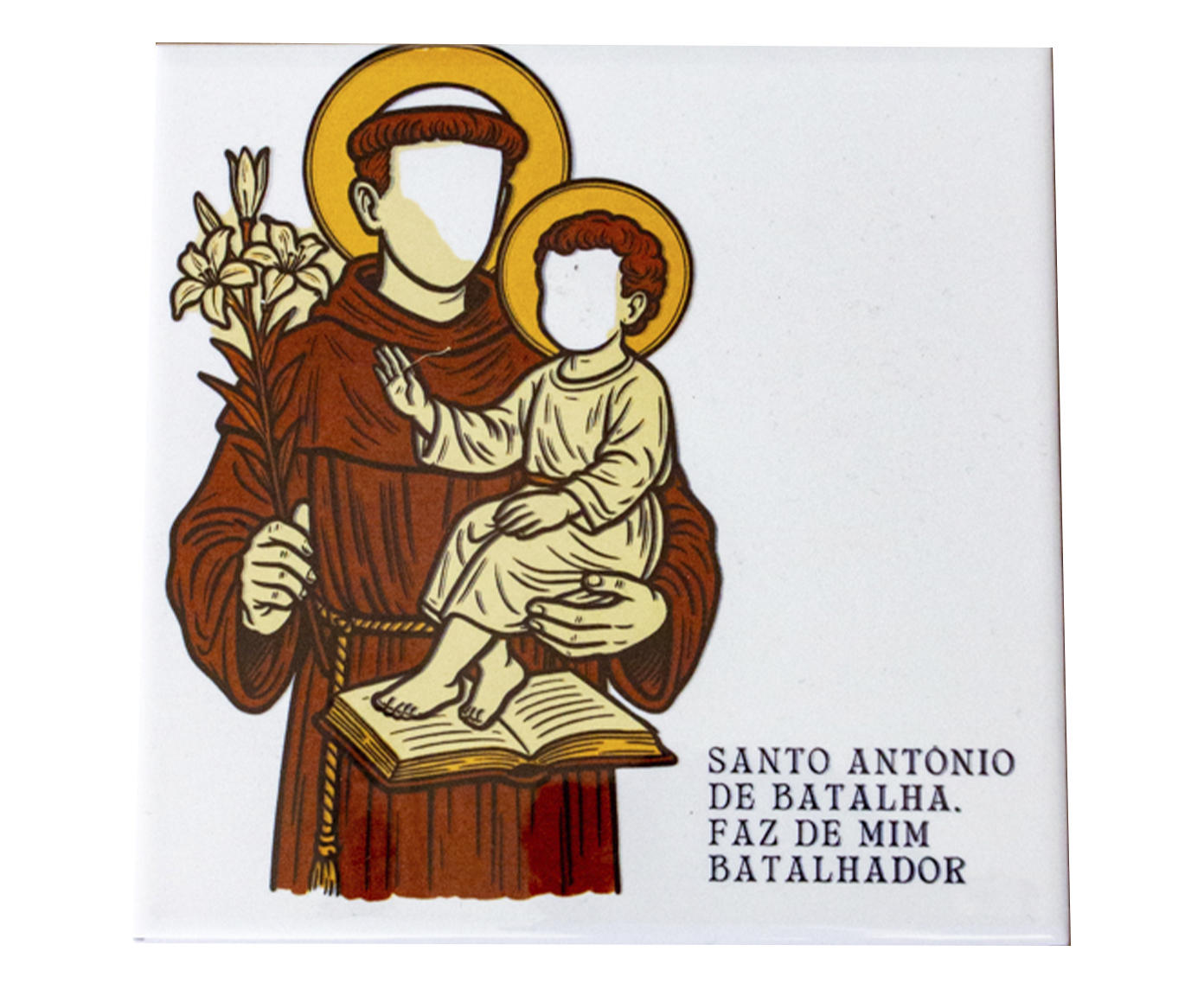 Azulejo Decorativo "Santo Ant&ocirc;nio de Batalha" - image 0