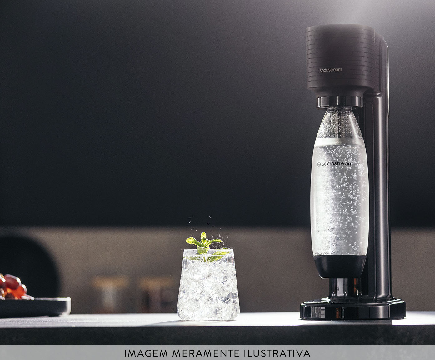 M&aacute;quina para Gaseificar &Aacute;gua Gaia Sodastream Preta image number 4