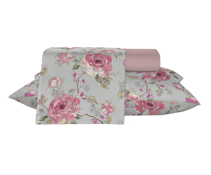 Jogo de Len&ccedil;ol Diamante Liso Belle Rose - image 0