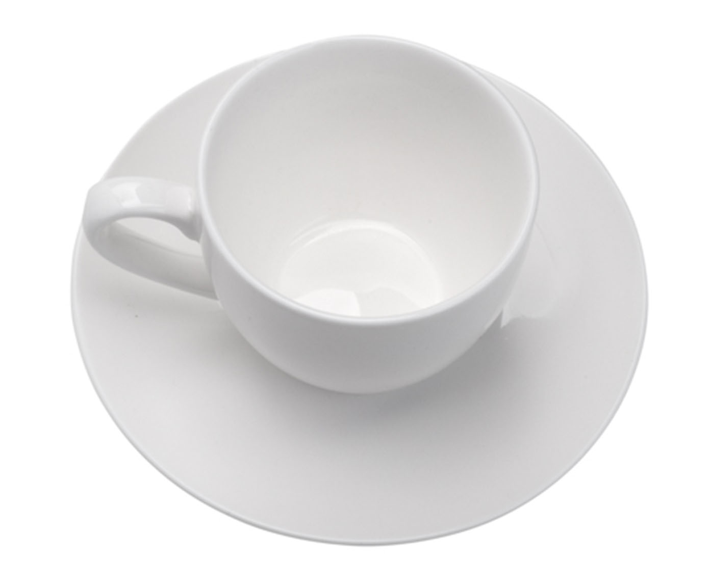 X&iacute;cara de Caf&eacute; com Pires em Porcelana Clean image number 2
