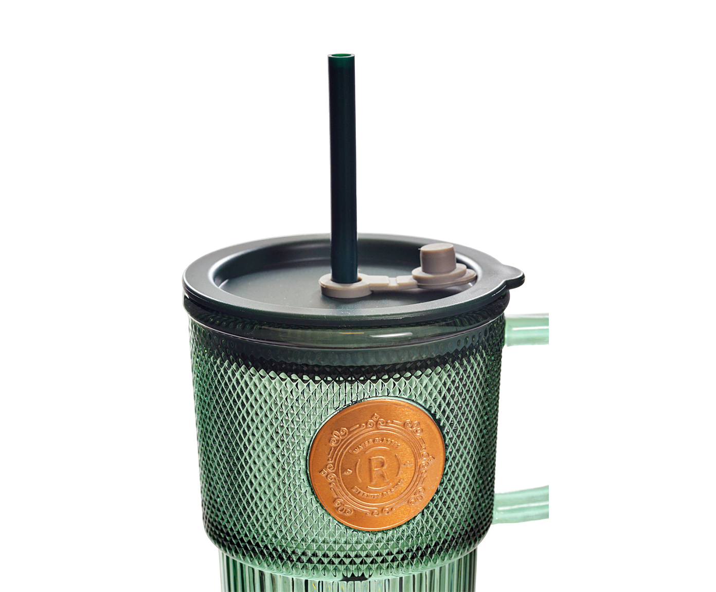 Copo com Tampa e Canudo Cold Verde - 420 ml image number 1