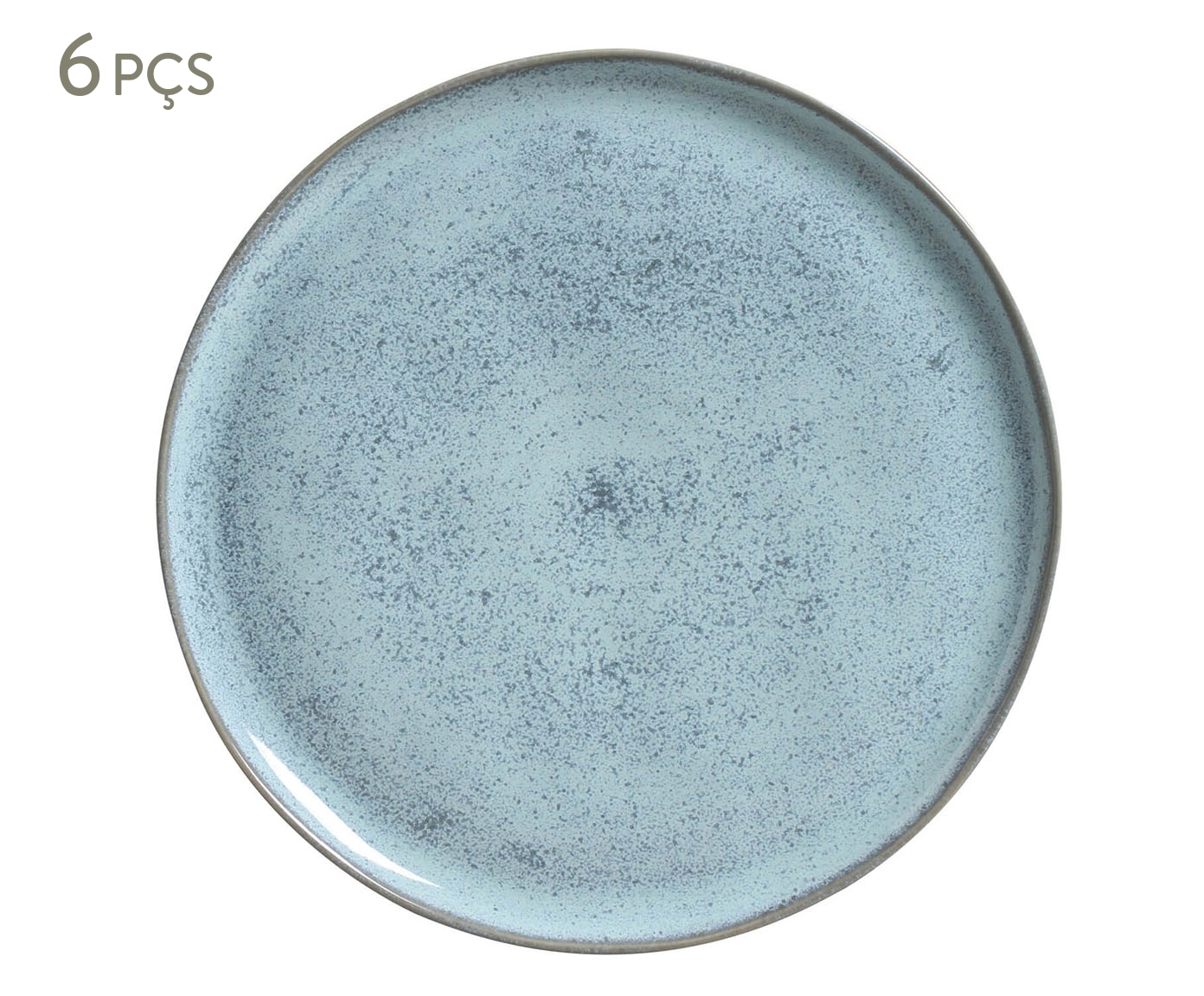 Jogo de Pratos Raso Bio Breeze Azul Claro image number 0