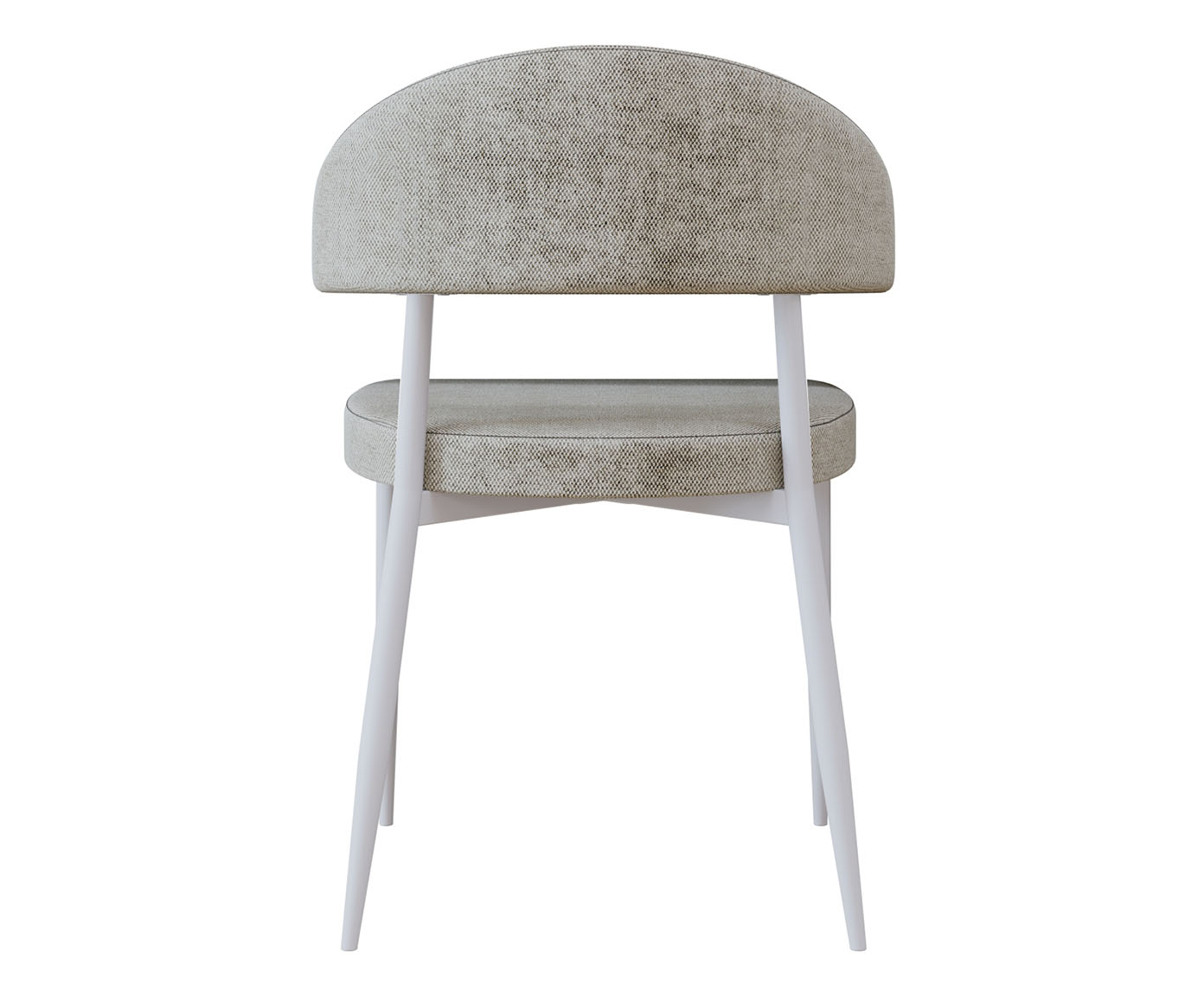 Cadeira Bless Fixa Lautrec Off-White e Branco Fosco image number 3