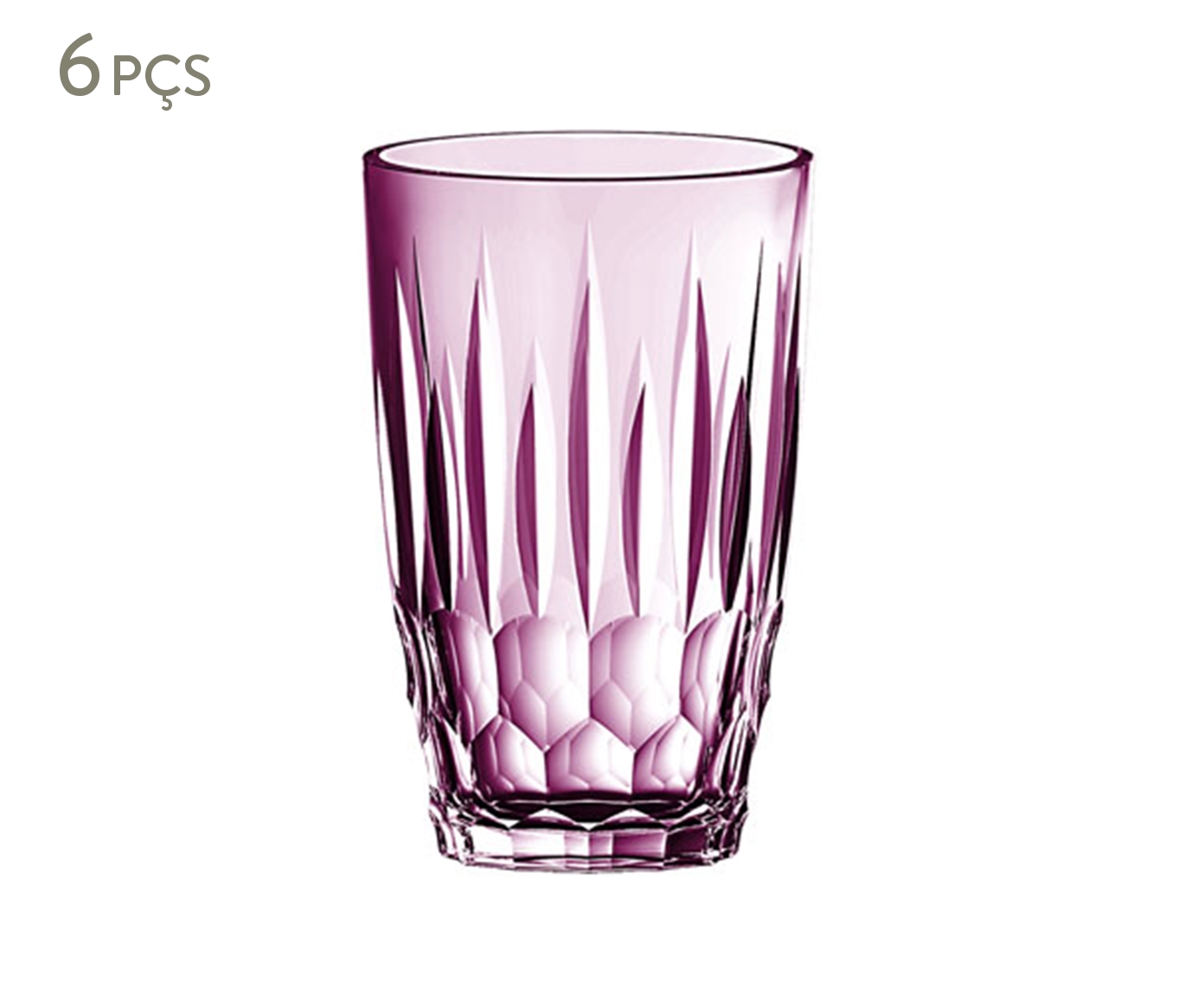 Jogo de Copos Glasgow Roxo - 355ml image number 0