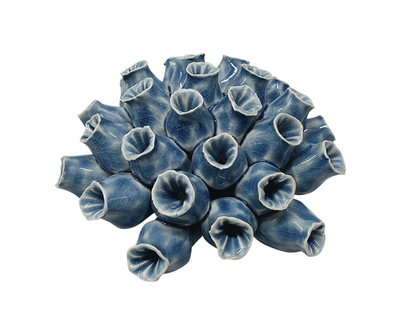 Coral Decorativo em Cer&acirc;mica Ramifi&eacute; Azul image number 0