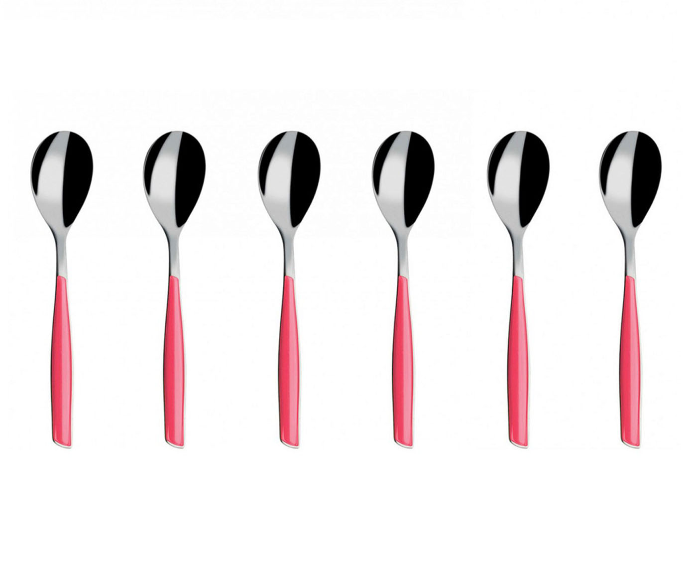 Jogo de Colheres para Caf&eacute; Glamour Rosa - image 1